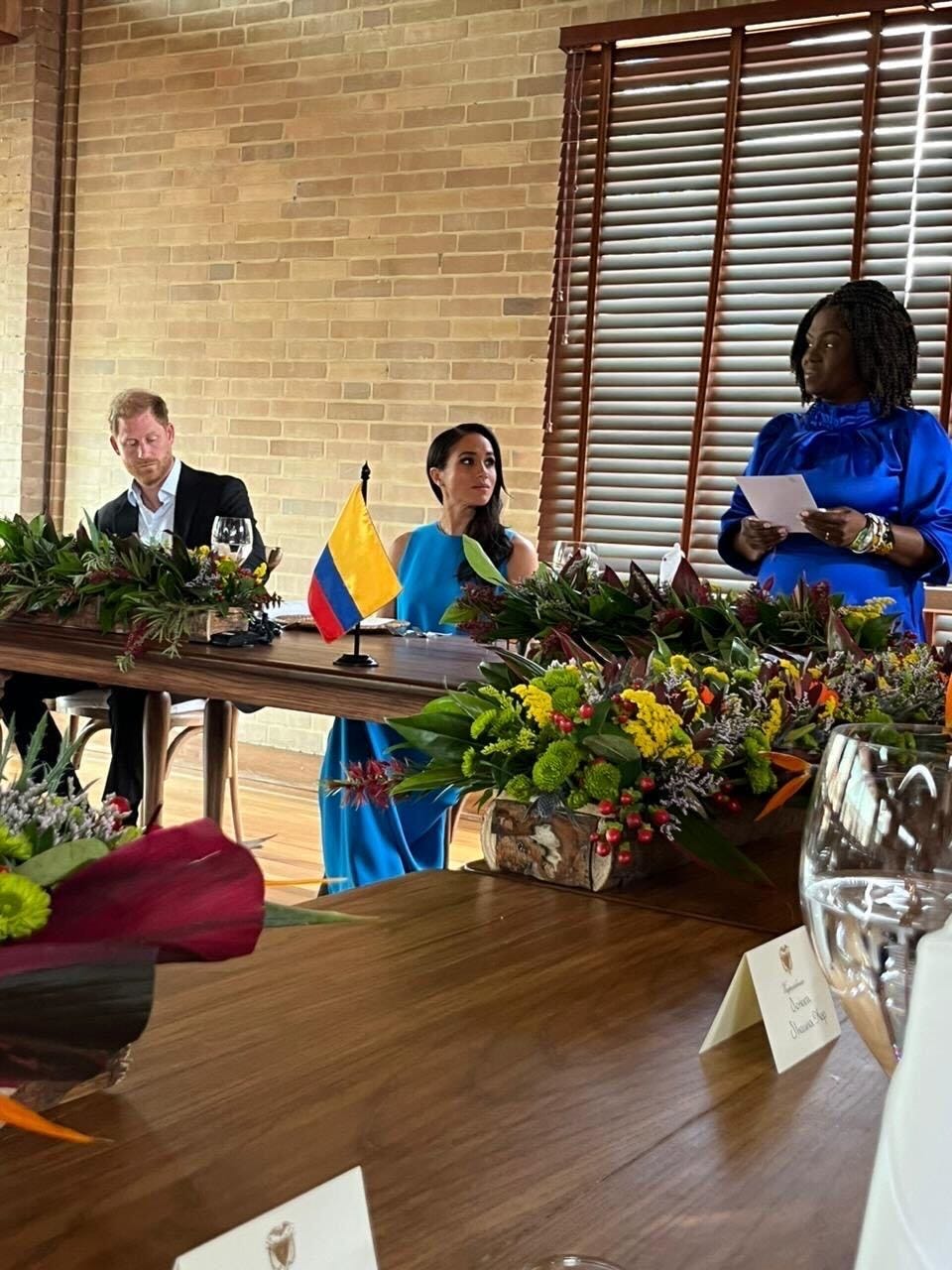 meghan and harry at luncheon