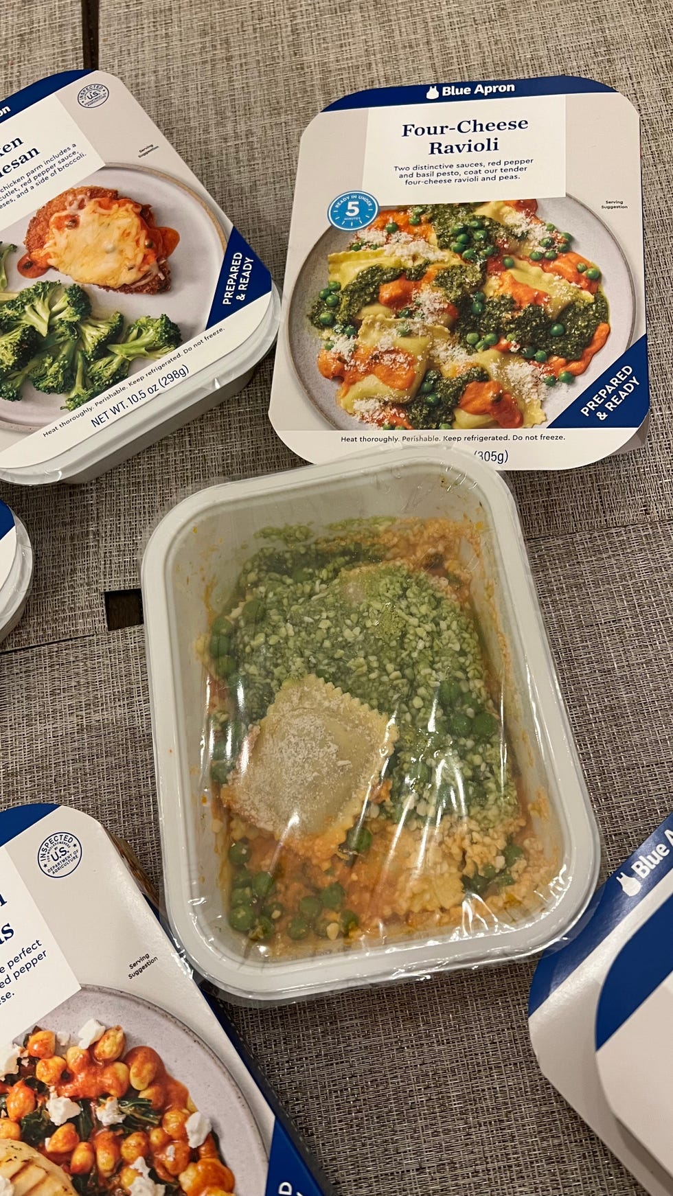 blue apron premade ravioli