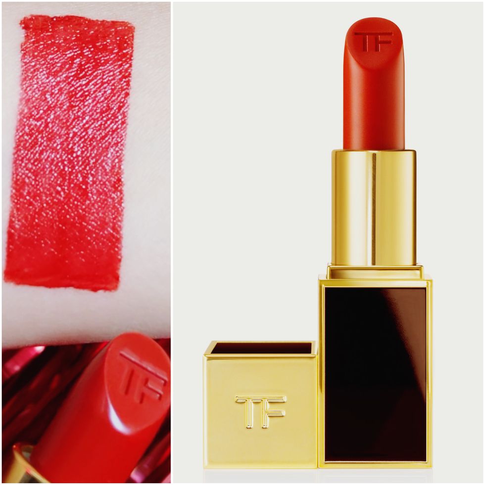 Red, Orange, Lipstick, Cosmetics, Beauty, Yellow, Lip, Pink, Tints and shades, Material property, 