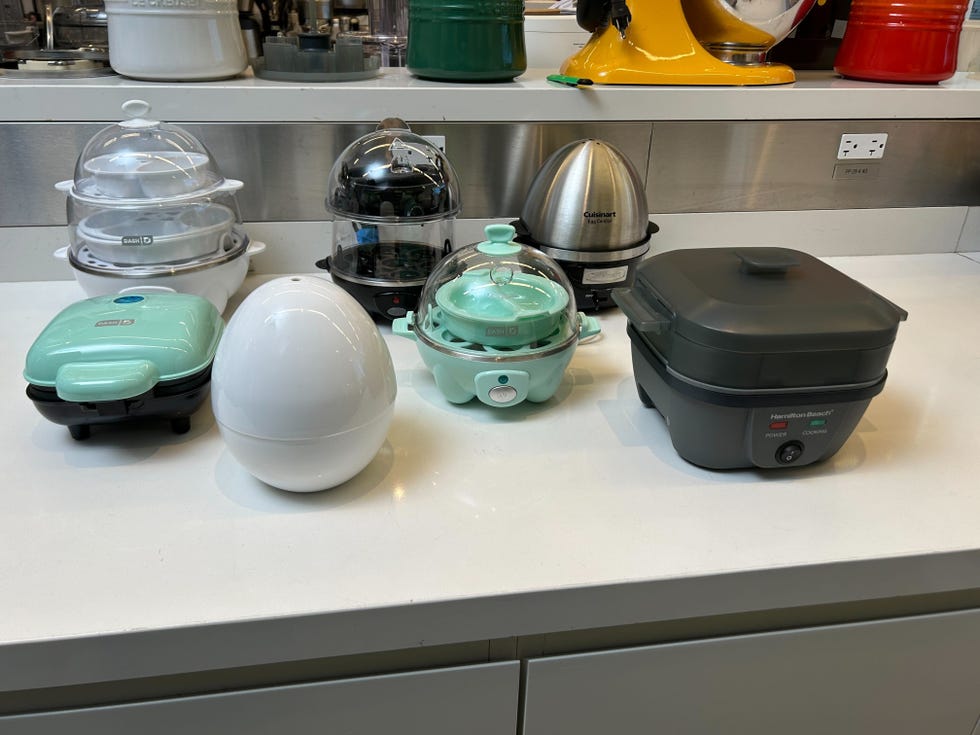 egg cookers on countertop