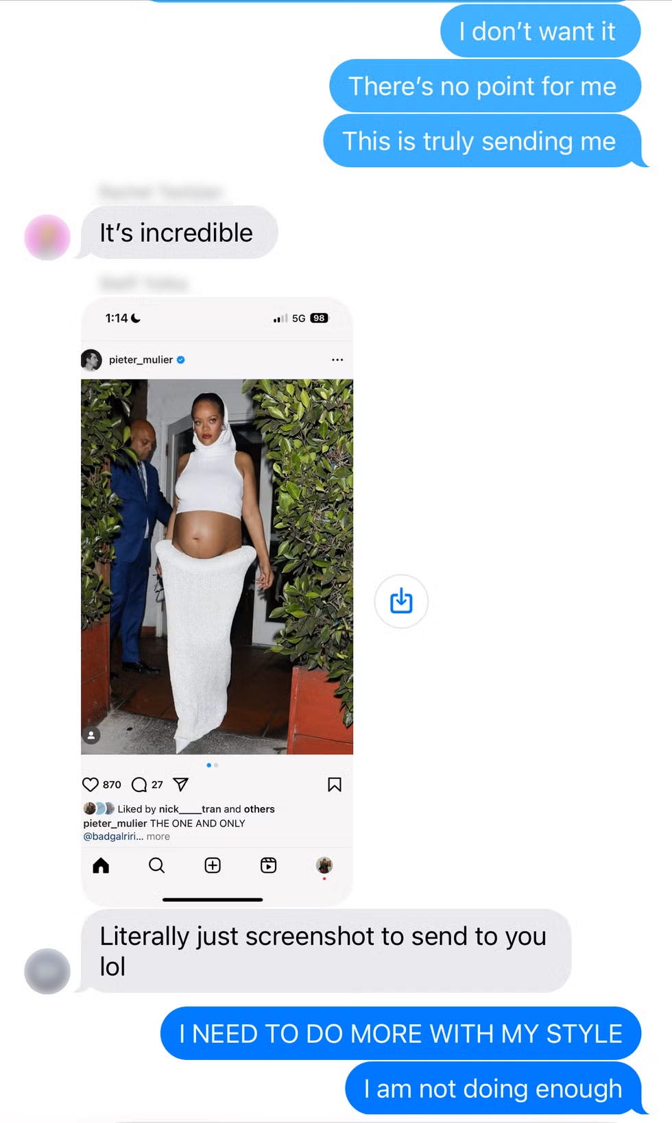 text messages