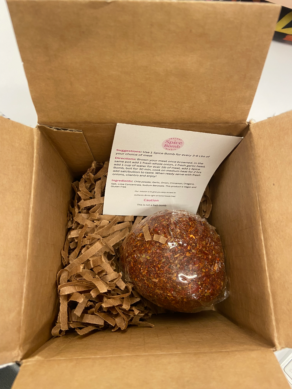a box of food
