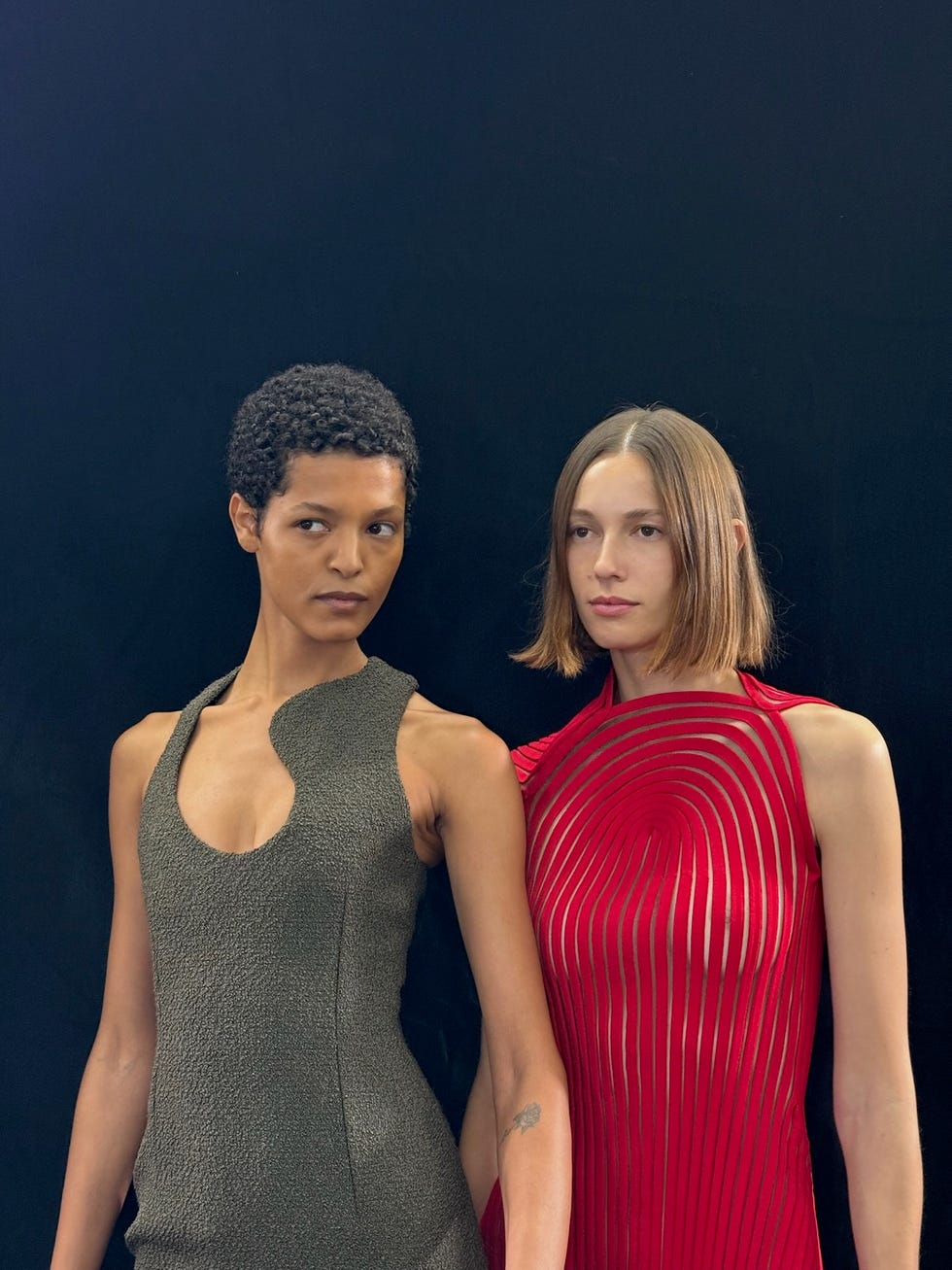 backstage at spring 2025 fashion week shot on iphone 16