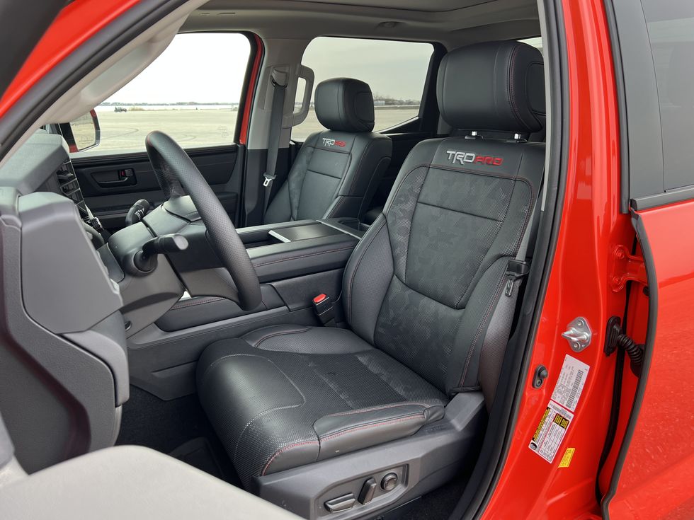 2023 toyota tundra trd pro i force max front seat