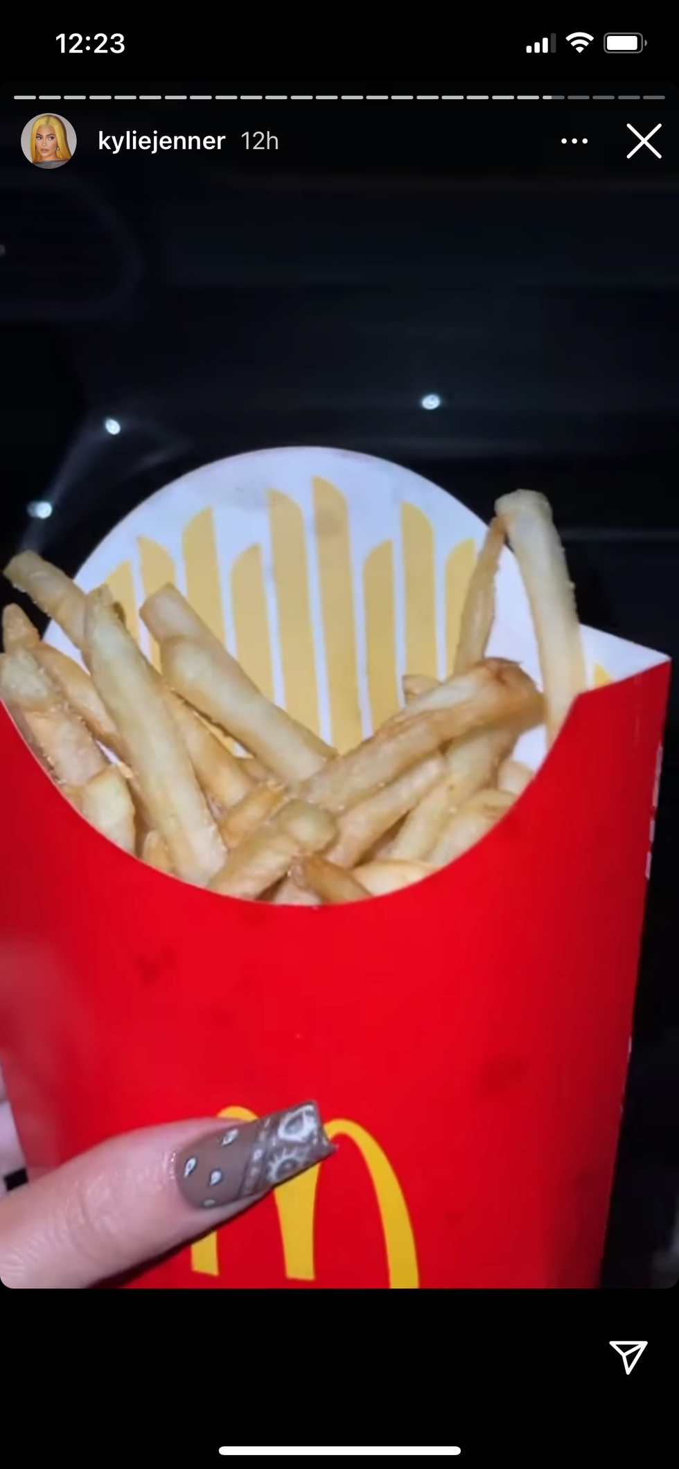 kylie jenner mcdonald's