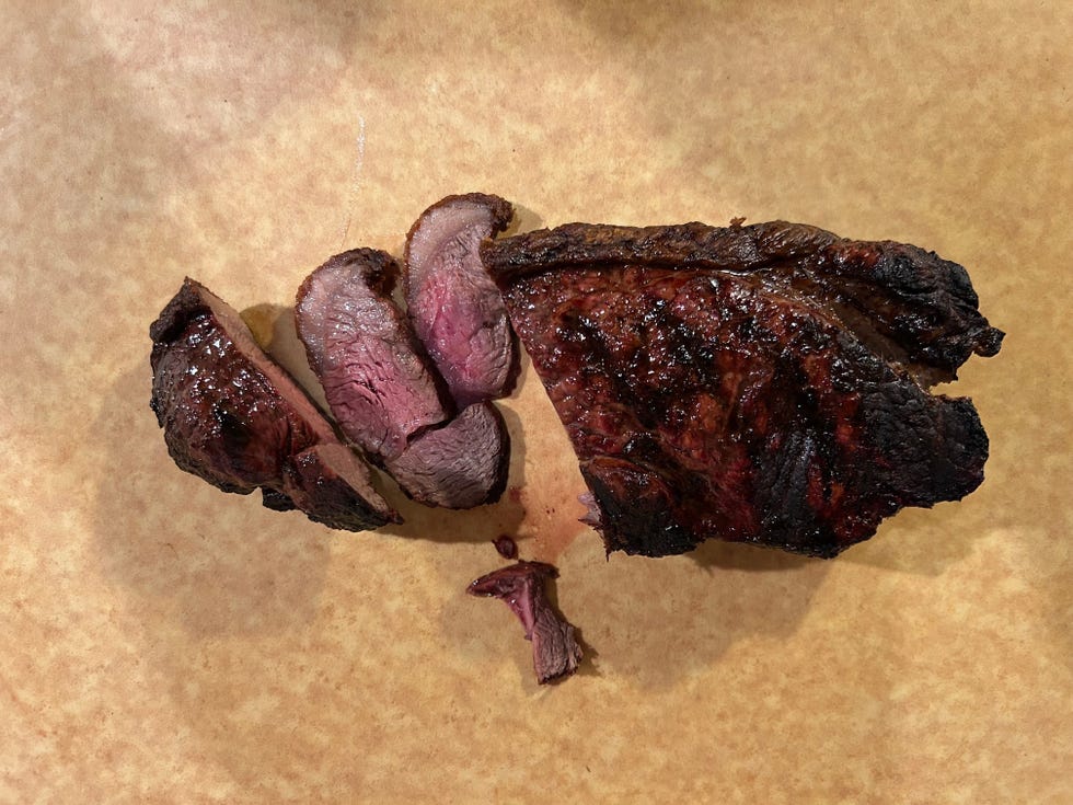 grilled steak sliced