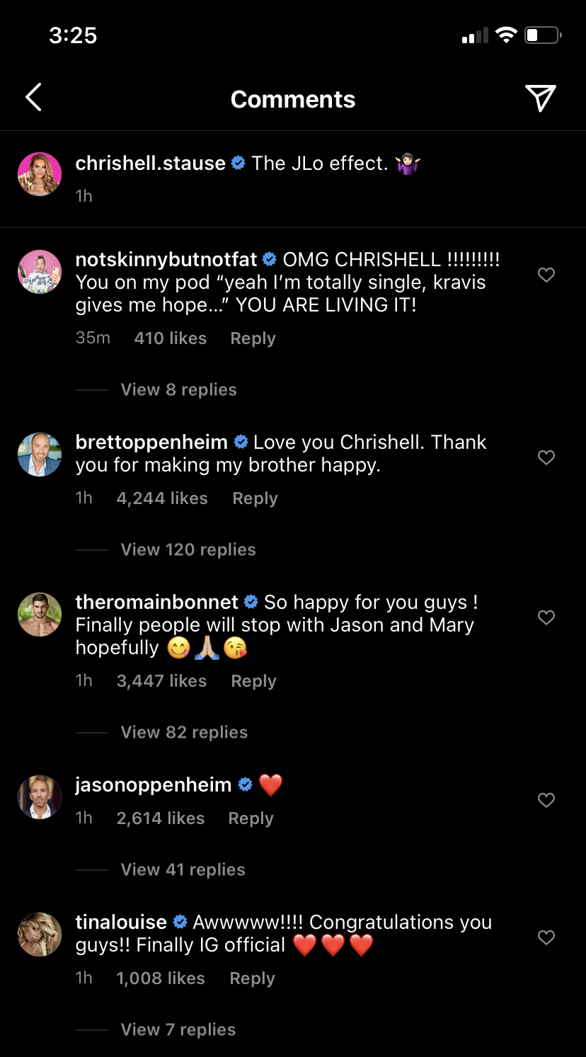 chrishell comments