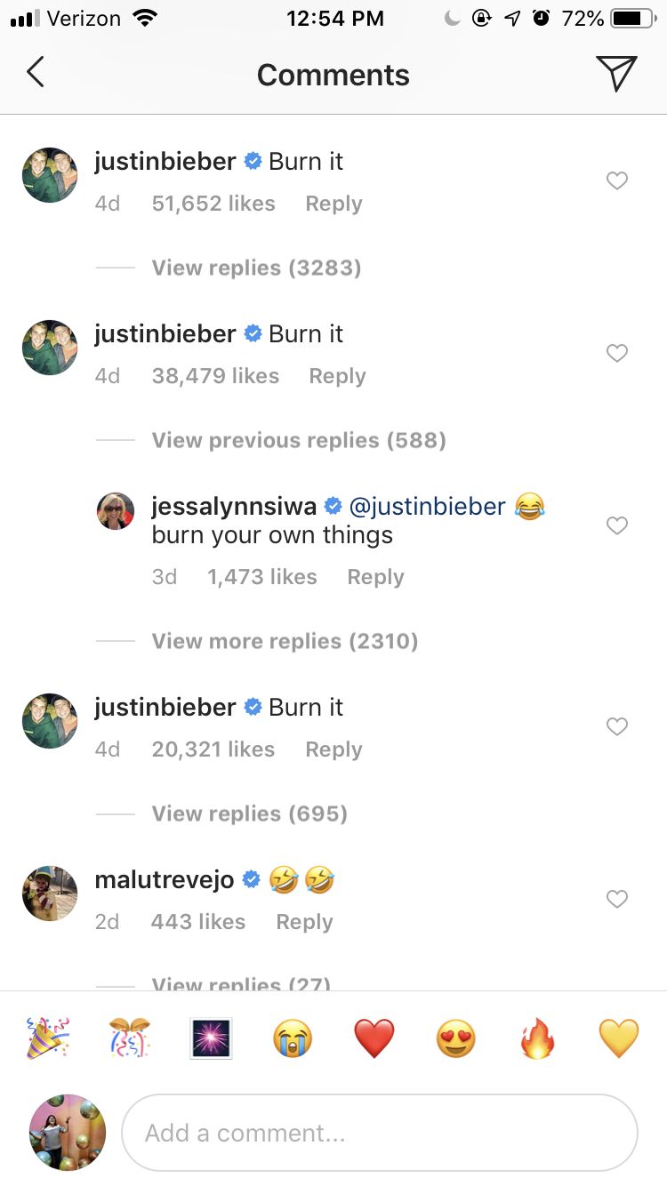 Justin Bieber Sorry for Telling JoJo Siwa to Set Car on Fire