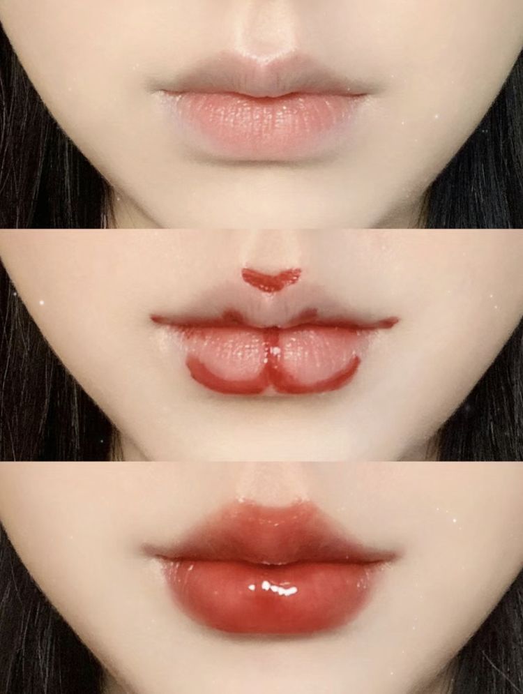 a close up of a person's lips