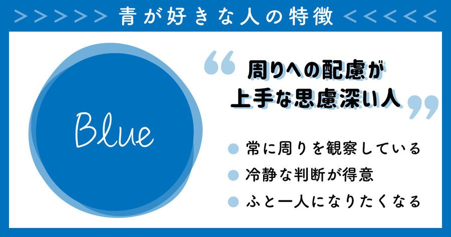 日本色彩心理學測驗 藍色
