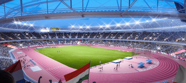 estadio del mundial de atletismo de budapest 2023