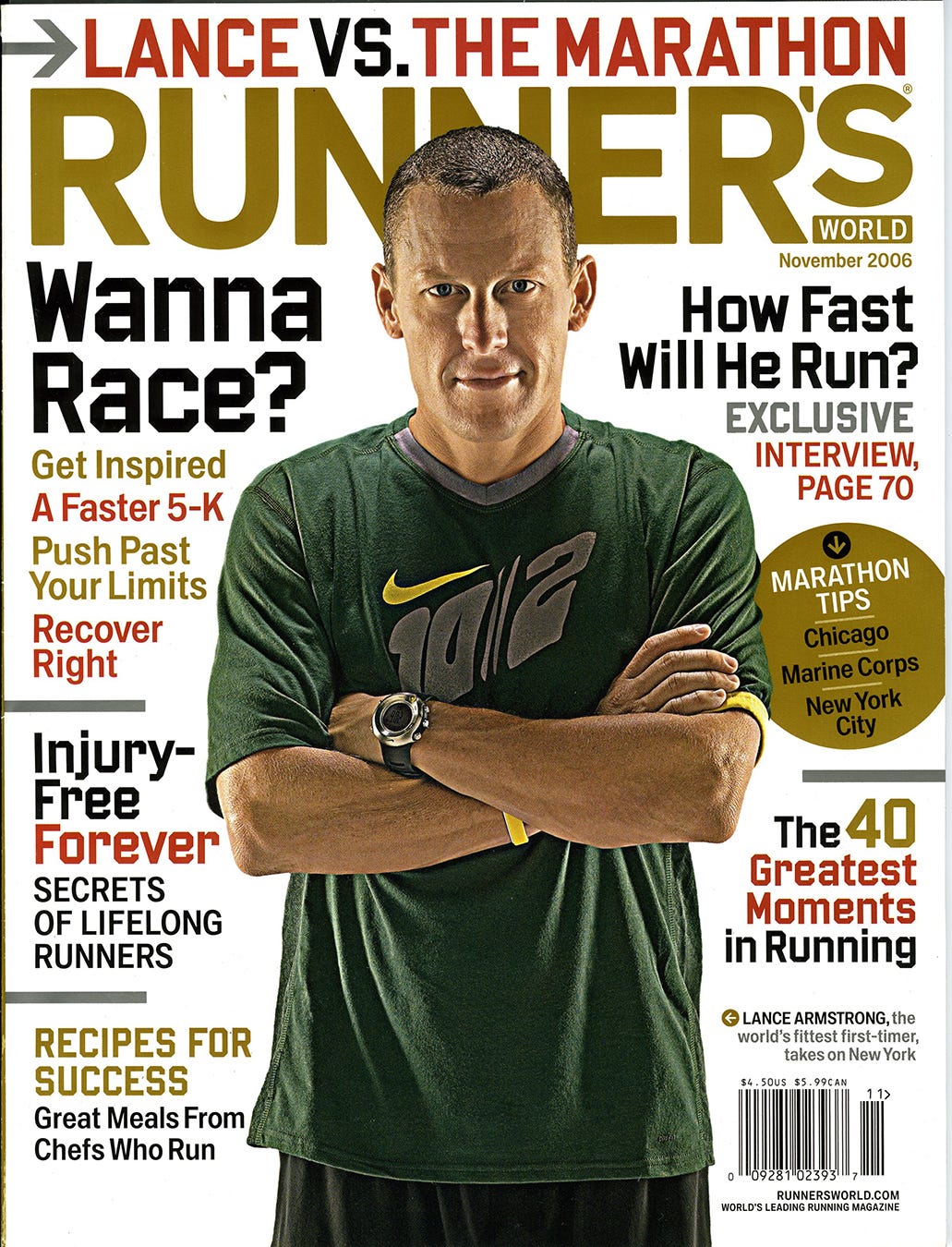 Lance Armstrong, November 2006