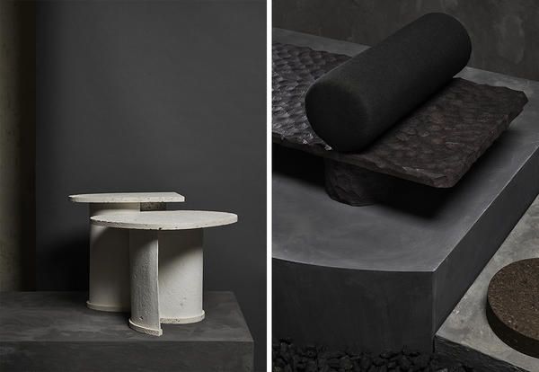 Table, Furniture, Coffee table, Architecture, Material property, Interior design, Cylinder, Stool, Rock, Still life photography, 