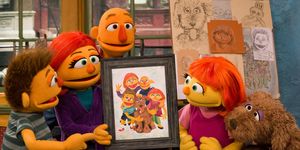 Sesame Street's Julia and Family