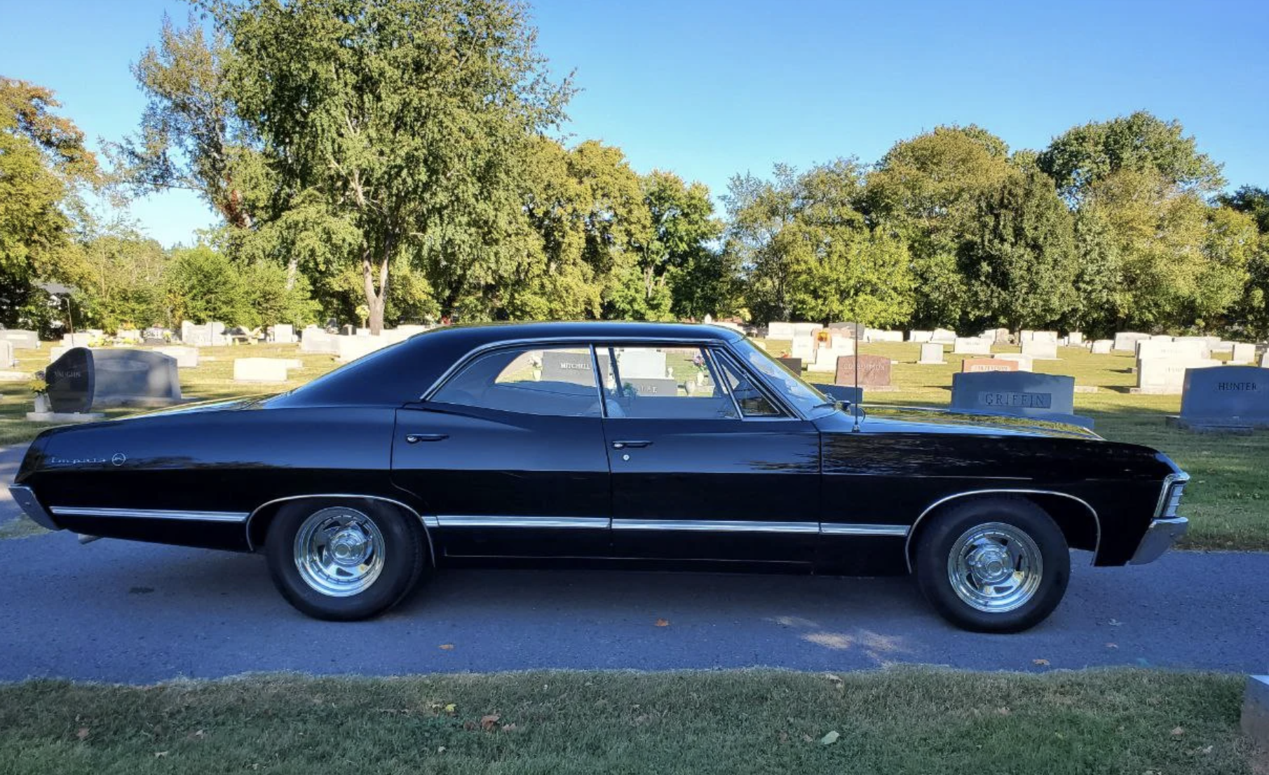 black chevy impala 1967