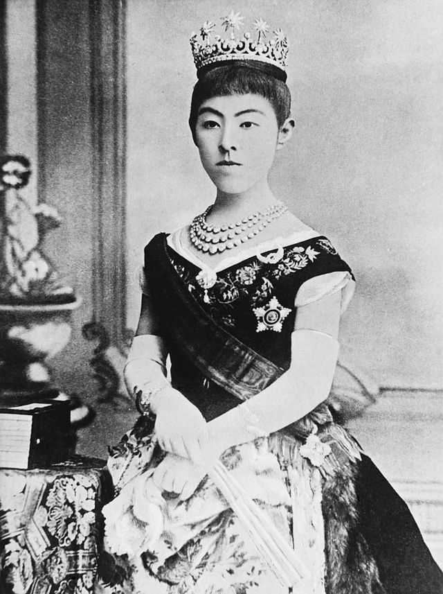 empress haruko of japan, the daughter of prince ichijo who became the wife of emperor meiji in 1869 photo by © hulton deutsch collectioncorbiscorbis via getty images