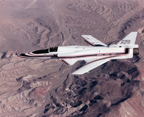 grumman x 29a forward swept wing fighter