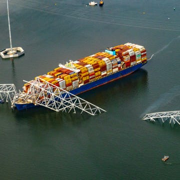 baltimore's francis scott key bridge collapses after being struck by cargo ship