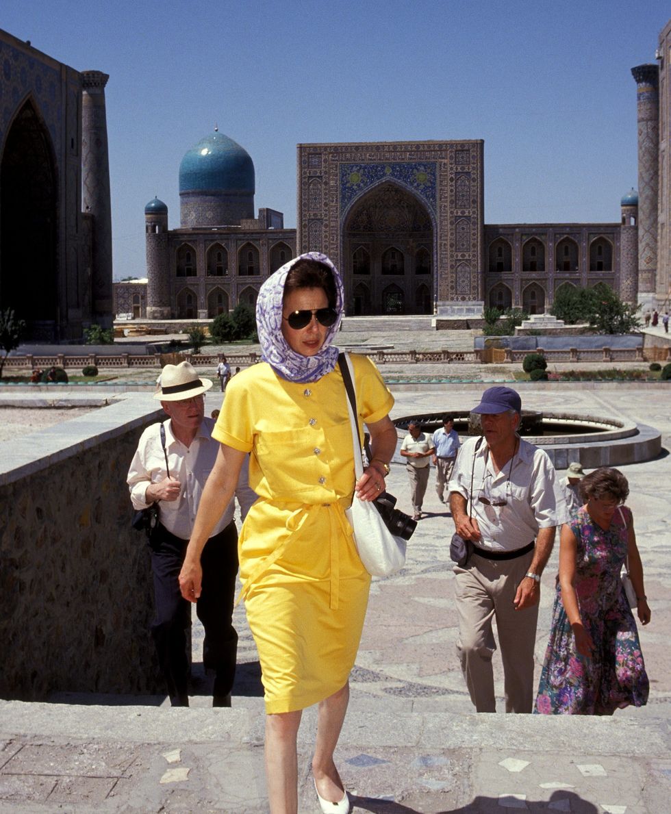 the visit of princess anne in uzbekistan on july 17, 1993