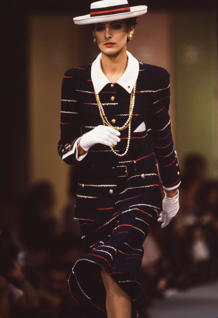 GianFranco Ferre runway show, looks very early 80s