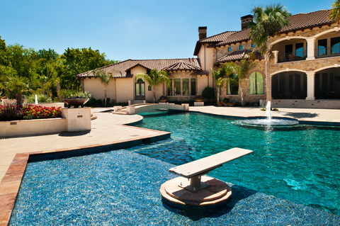 elegant backyard swimming pool