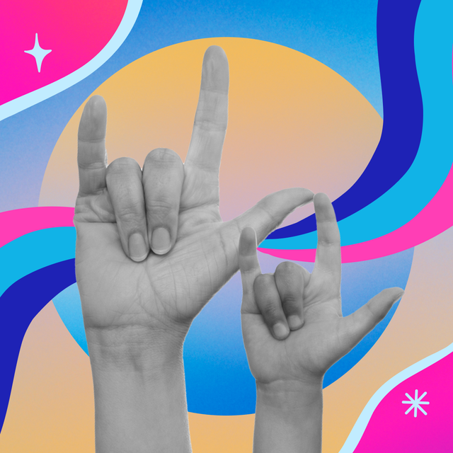 In My Family, We Wear Our Deafness as a Badge of Honor mother and son signing i love you in american sign language