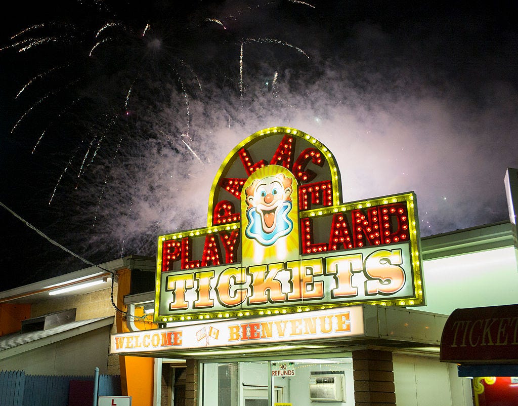palace playland fireworks