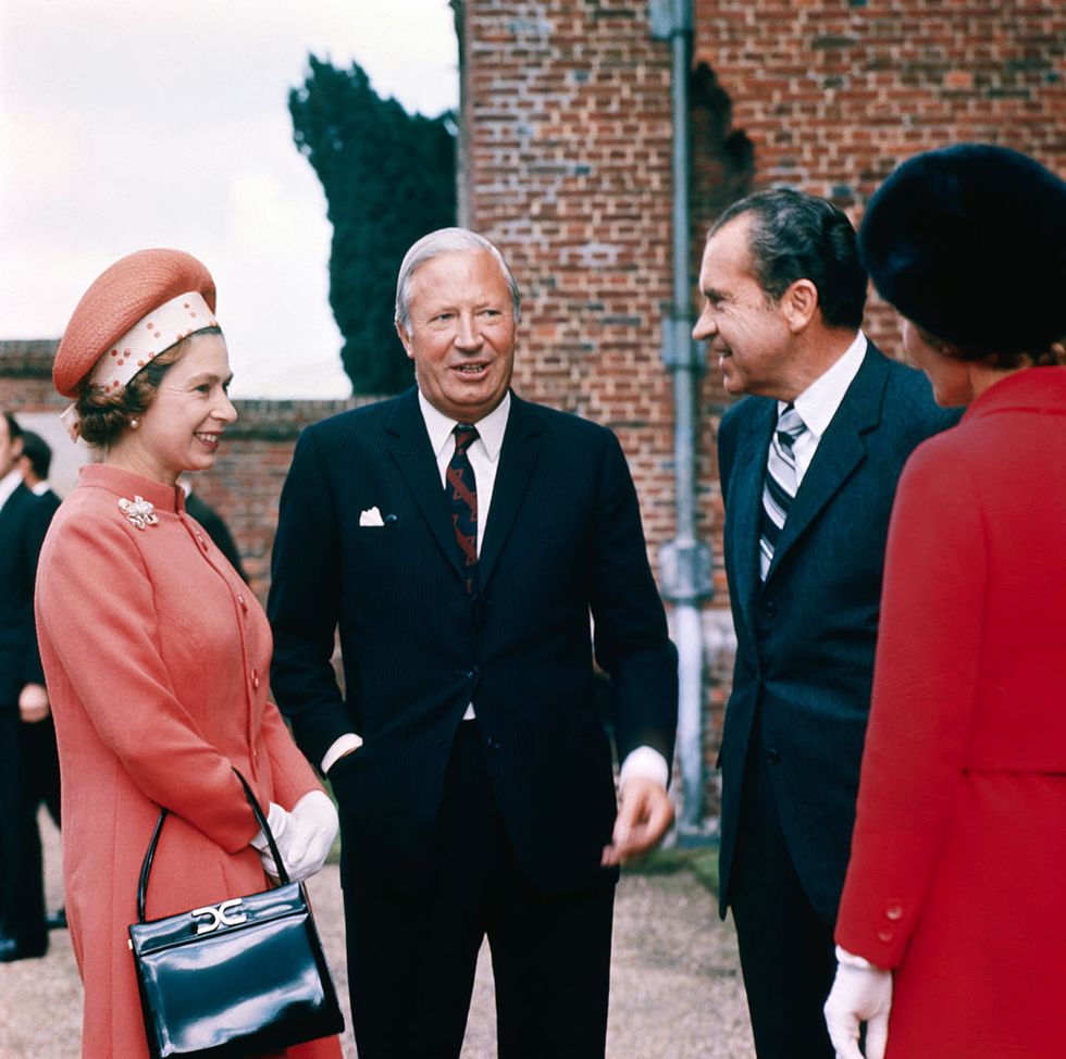 Queen Elizabeth with Richard Nixon and Others