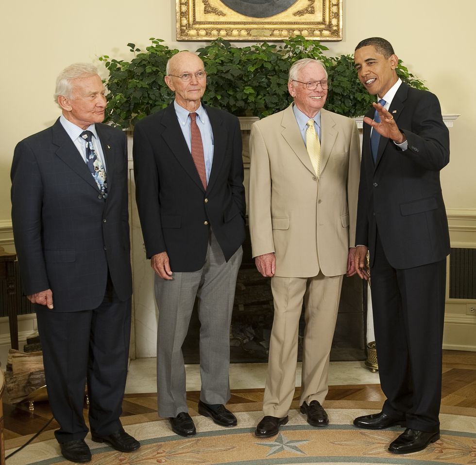 Obama Meets With Apollo 11 Astronauts In The White House