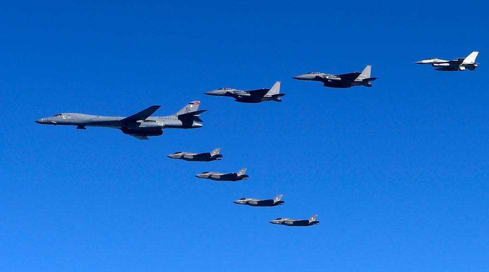 south korea and us air forces continues largest scale air combat drill