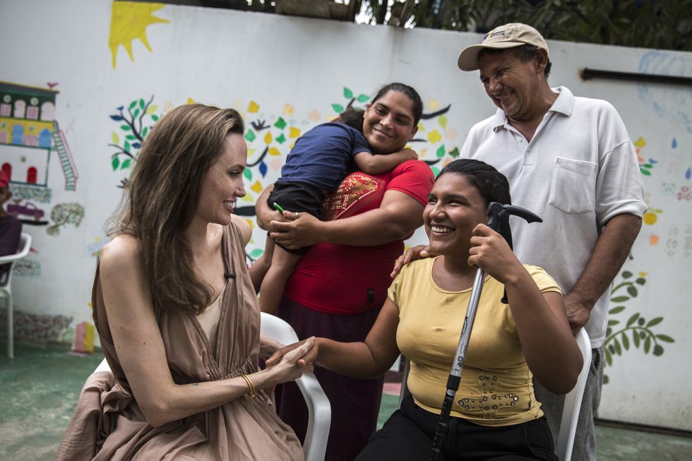 UNHCR Special Envoy Angelina Jolie Visits Colombia
