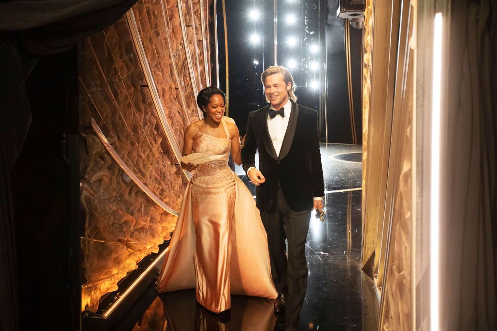 See Pictures of Brad Pitt and Regina King at the 2020 Oscars
