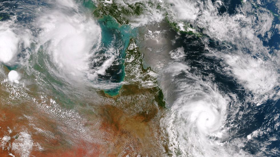 Cyclones Lam and Marcia Head Onshore in Australia