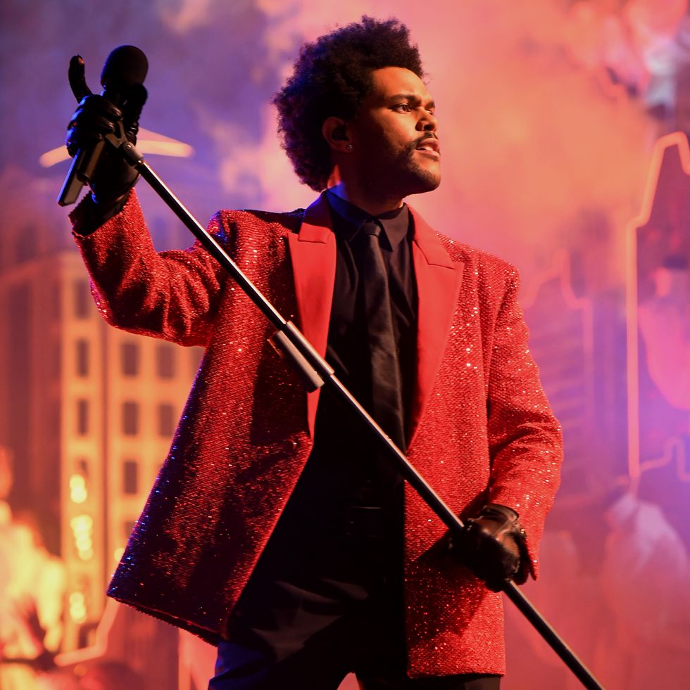 the weeknd rehearses for super bowl lv halftime