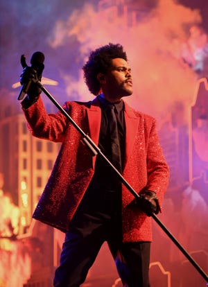 the weeknd rehearses for super bowl lv halftime