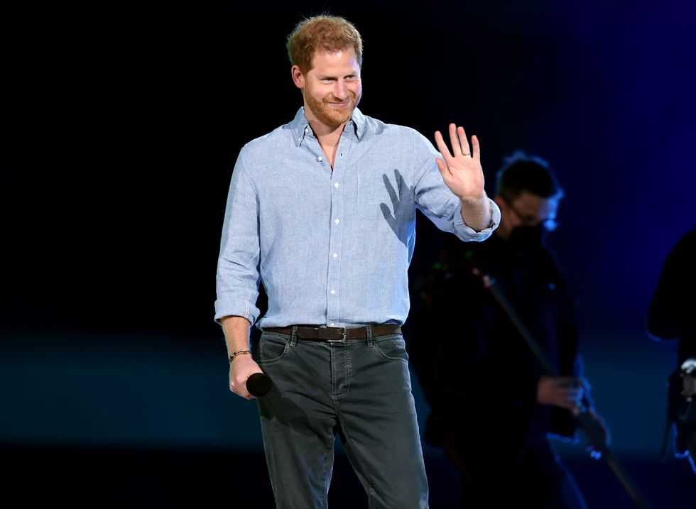 prince harry during the vax live taping