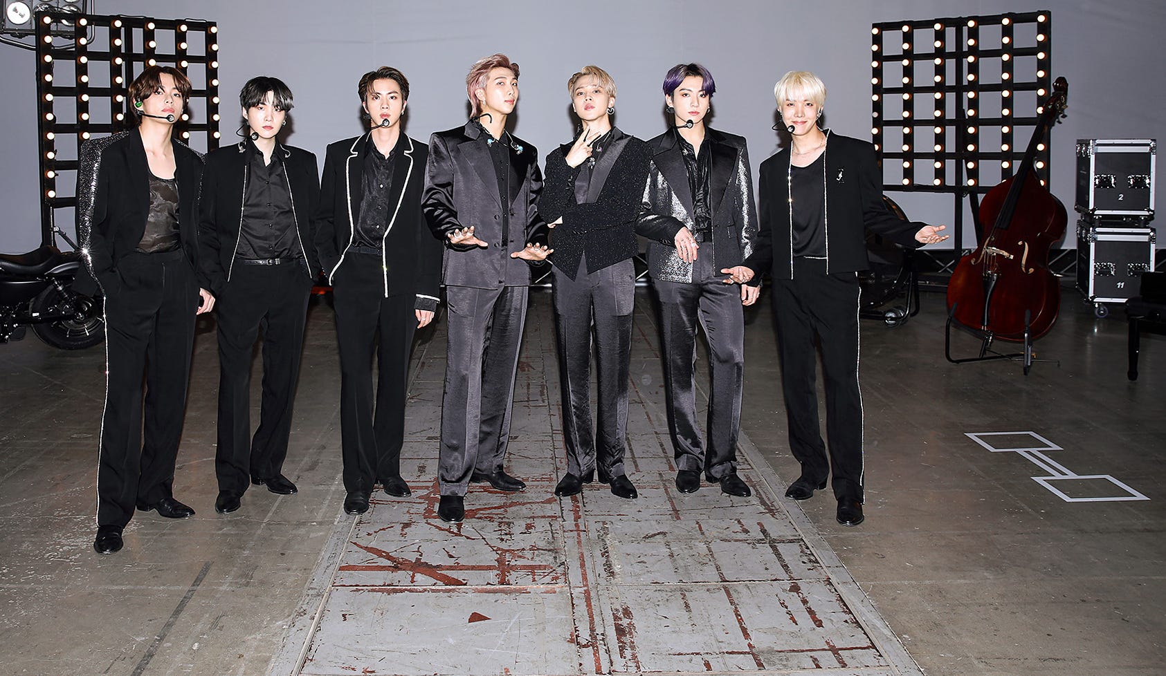 What BTS' V, RM, Suga, Jimin, J-Hope, Jin, and Jungkook Wore What BTS' V, RM, Suga, Jimin, J-Hope, Jin, and Jungkook Wore