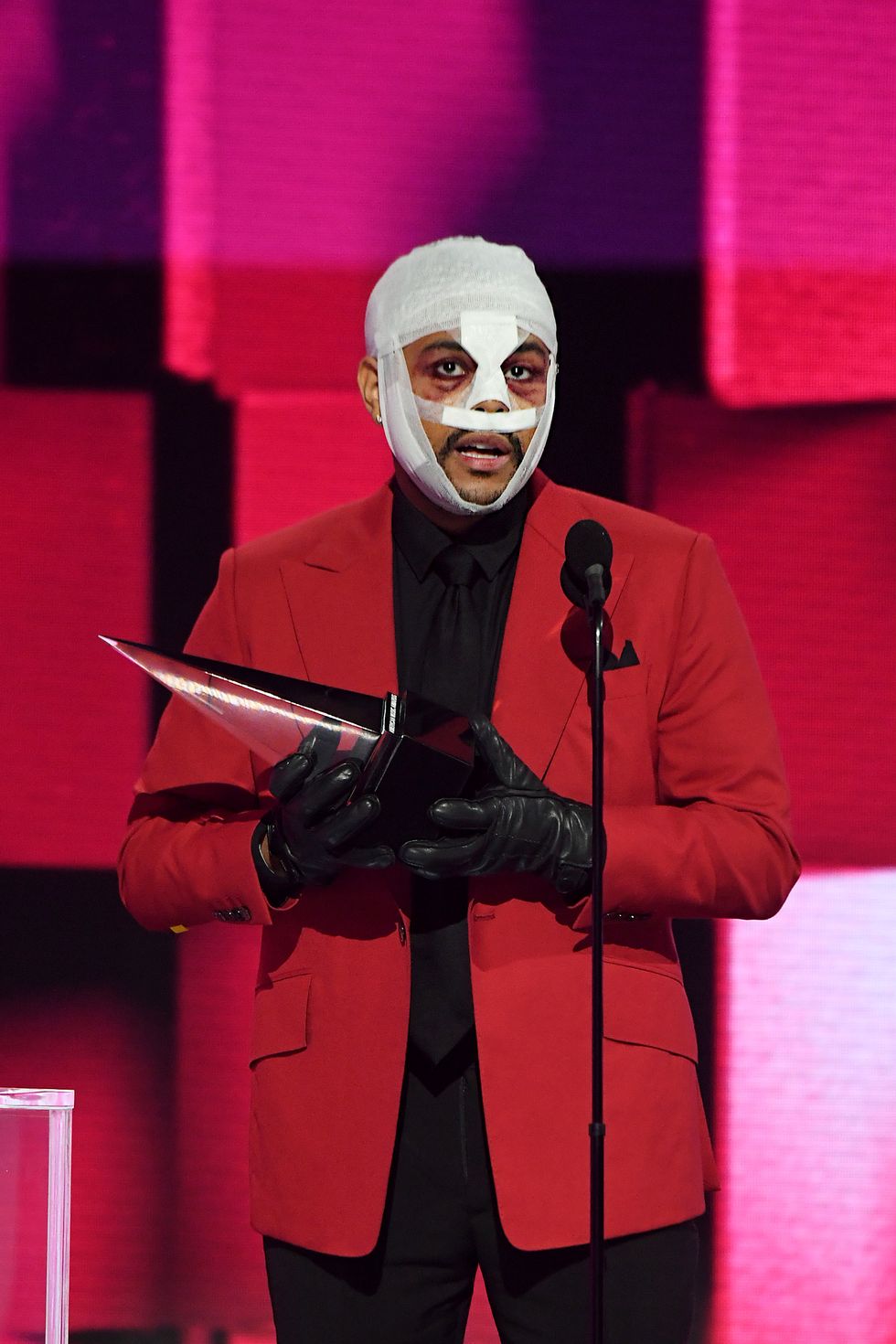 AMAs 2020: Here's Why The Weeknd's Face Was Completely Covered in Bandages