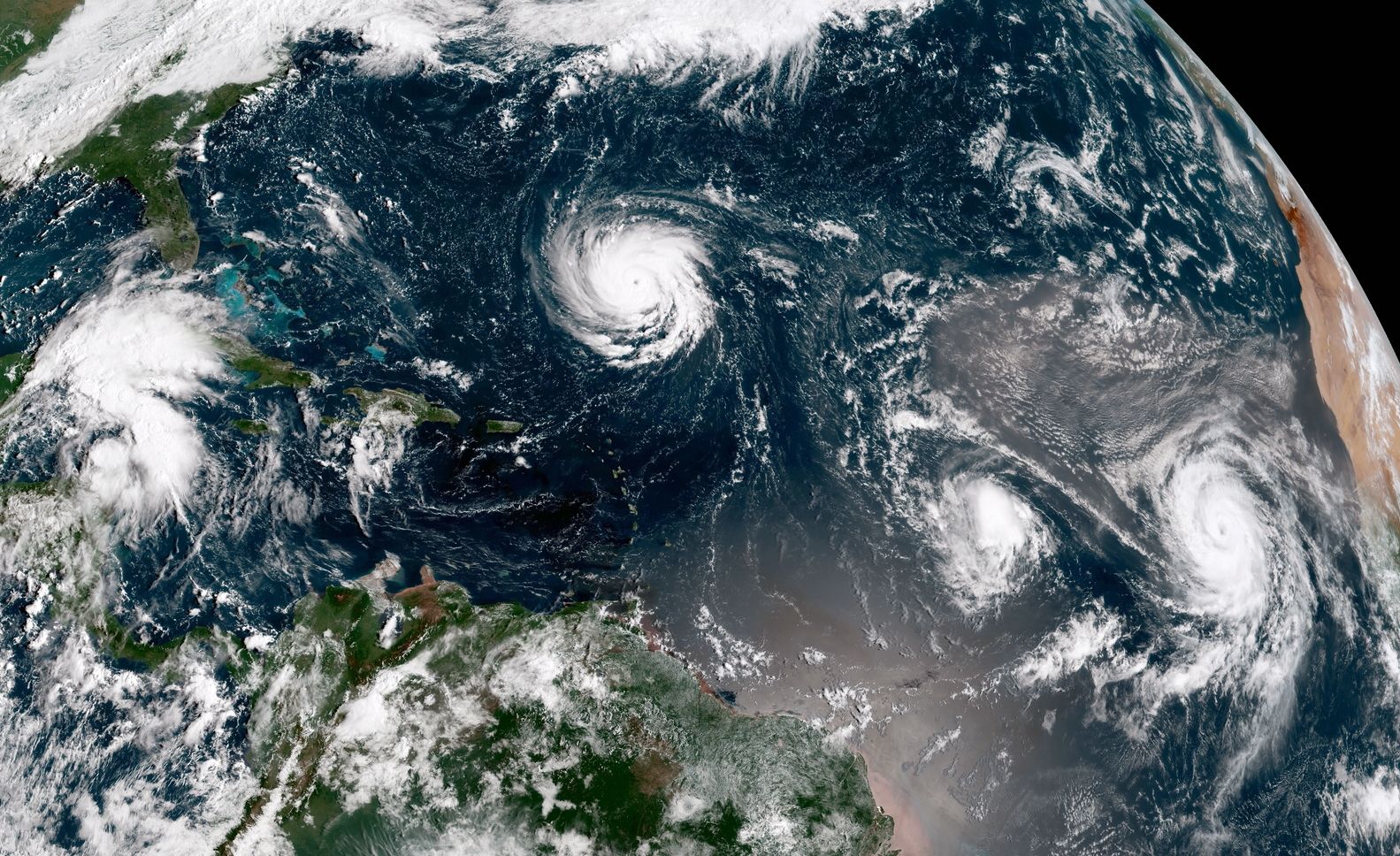 biggest hurricane from space