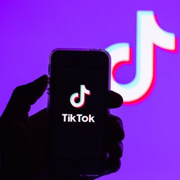 in this photo illustration, a tik tok app seen displayed on