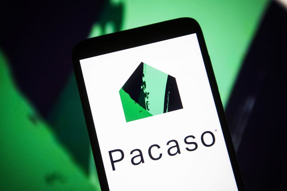pacaso logo on a smartphone