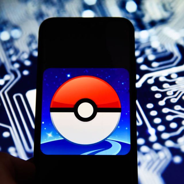 Pokemon Go logo is seen on an android mobile phone