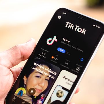 in this photo illustration the tiktok logo in app store seen