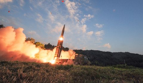 south korea holds ballistic missile drill in response to north korea nuke test