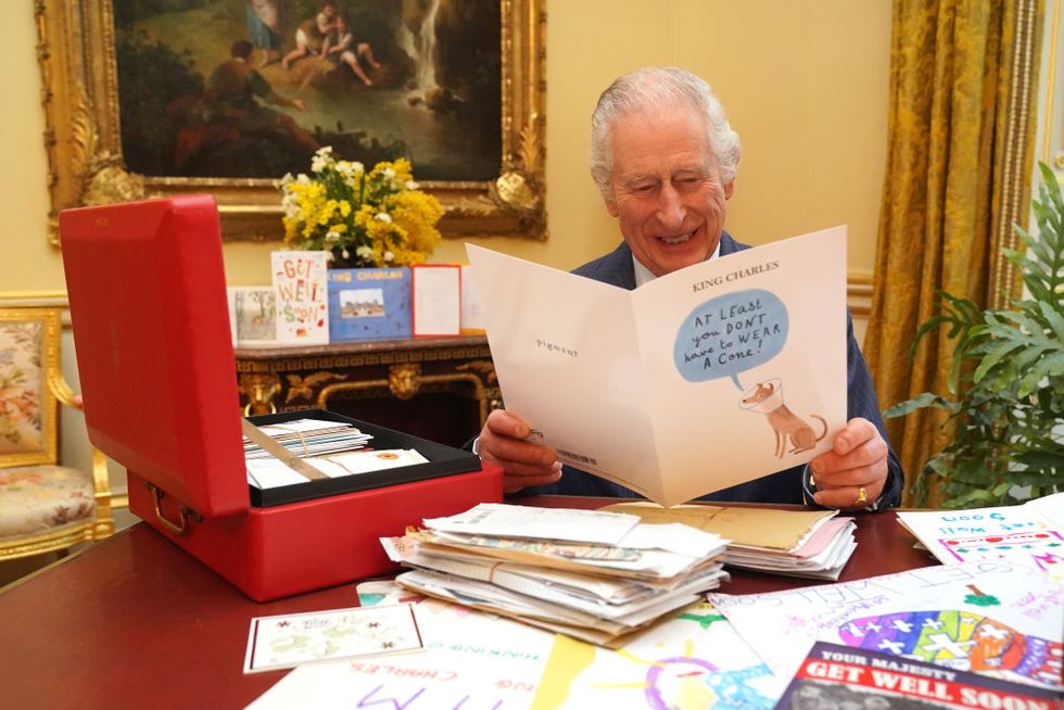 king charles iii receives cards from wellwishers