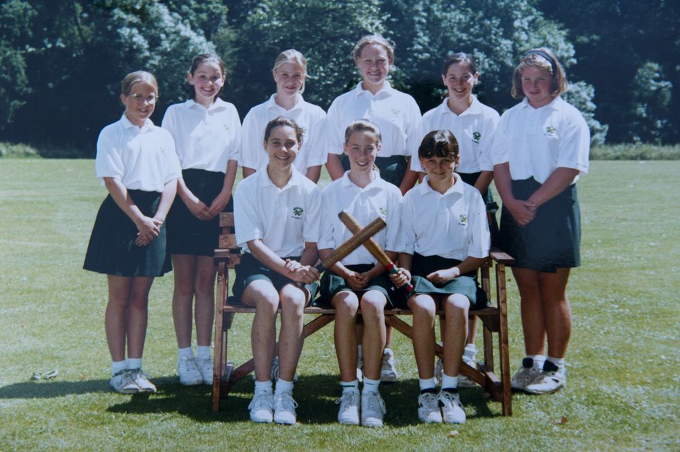 st andrew's school team photo of kate middleton