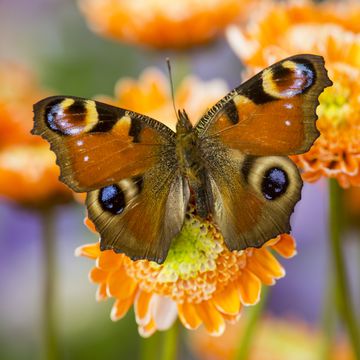dagpauwoog vlinder