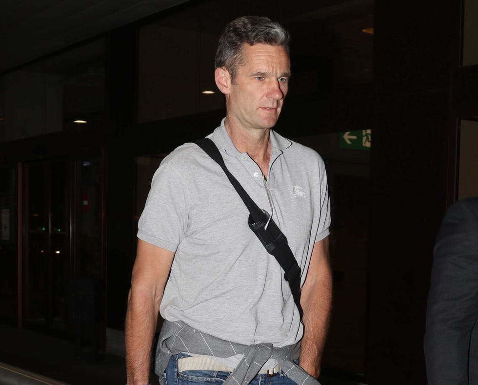 Iñaki Urdangarín en el aeropuerto de Ginebra