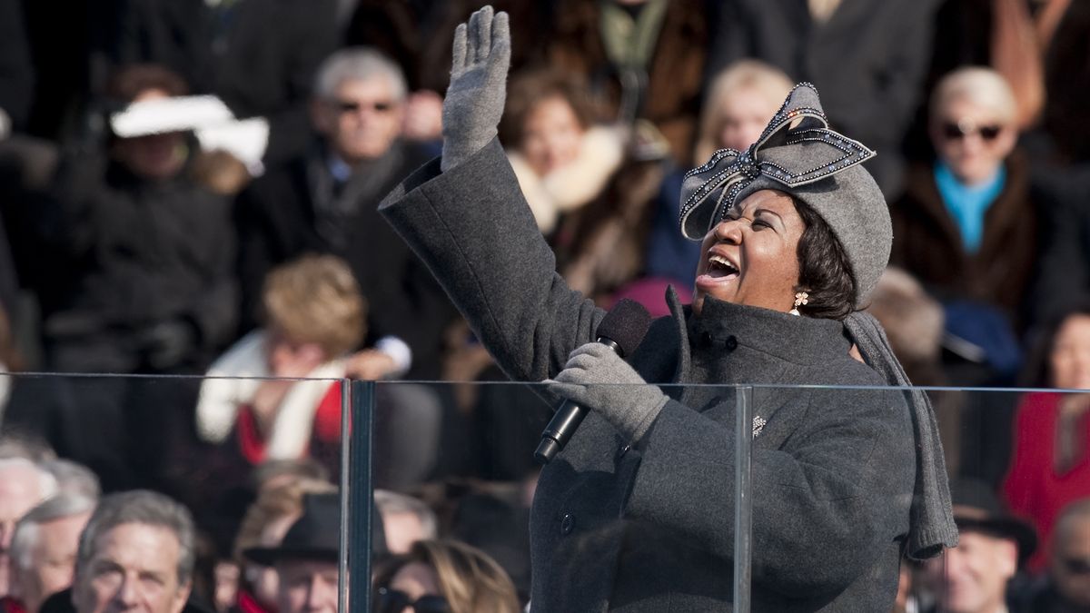 Aretha Franklin at the 2009 Presidential Inauguration, January 20, 2009