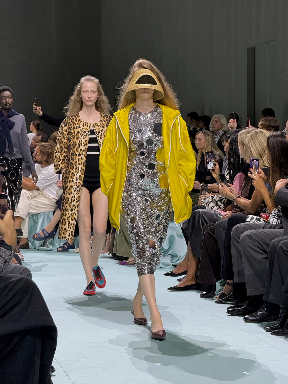 a character hat at prada's spring 2025 show